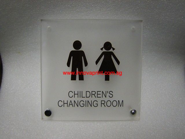 Indoor toilet Acrylic Signage